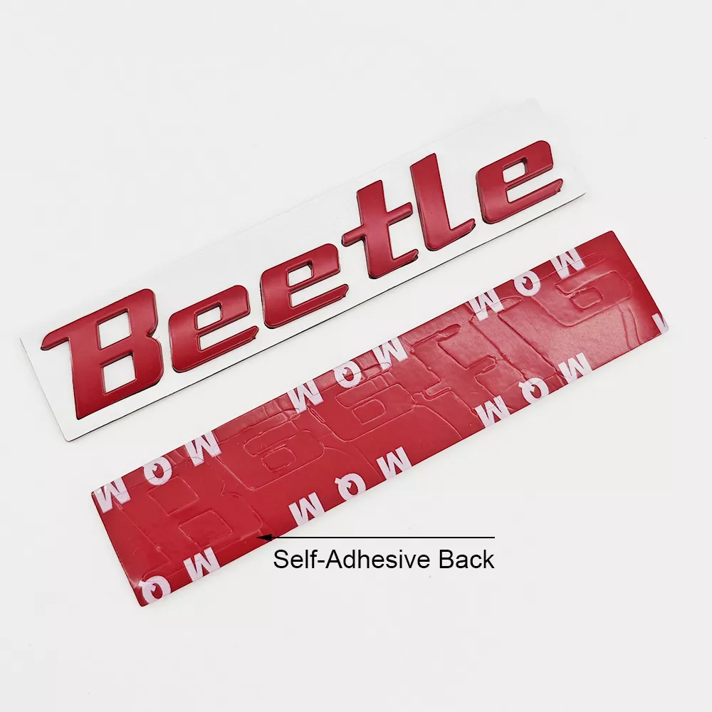 3D Metal Beetle Logo Rear Trunk Emblem Sticker for Car - Image 6
