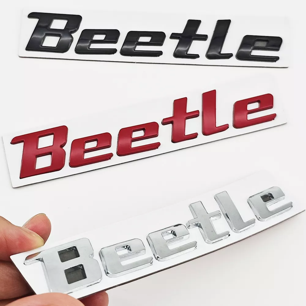 3D Metal Beetle Logo Rear Trunk Emblem Sticker for Car - Image 4