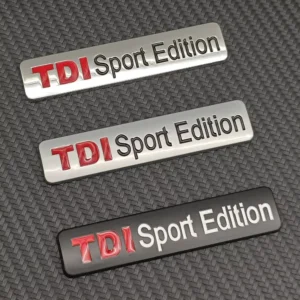 3D Metal TDI Sport Edition Emblem Car Trunk Badge Sticker