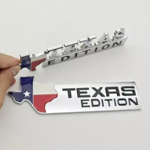 Texas Edition Metal Car Emblem Badge