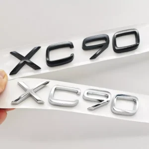 3D ABS XC90 Emblem Badge Rear Trunk Fender Sticker for Volvo XC90 T8 2016-2025