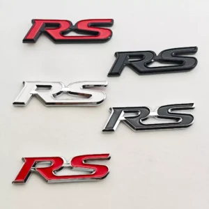 RS Emblem Badge Sticker for Honda Fit, Civic, CRV, and More – 3D ABS Rear Trunk & Fender Decal