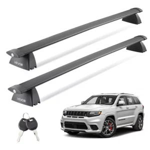 Lockable Roof Rack Cross Bars for Jeep Grand Cherokee 2011–2023, 200 lbs Capacity