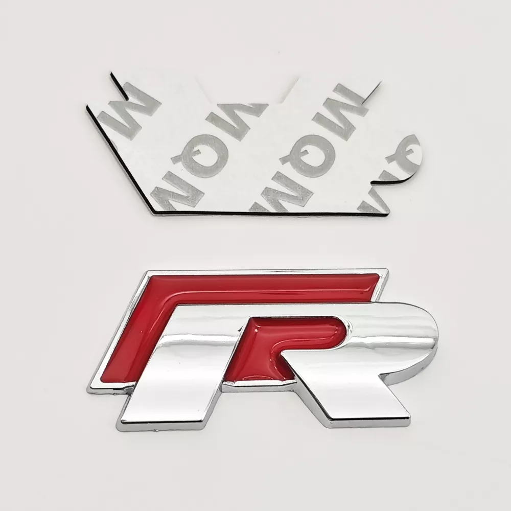 Sticker R Red-Silver