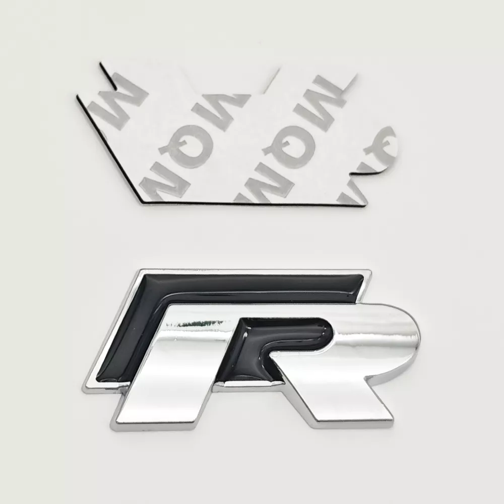 Sticker R Black-Silver