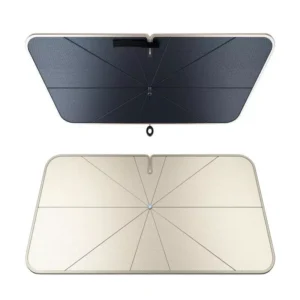 Double-Layer Car Windshield Sunshade - UV Protection with Pull-Ring Handle