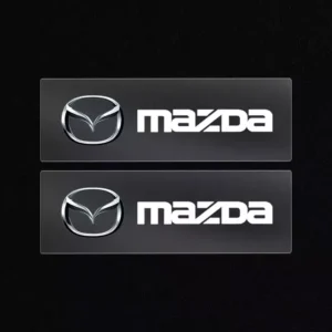 Metal Car Window Lift Button Stickers for Mazda