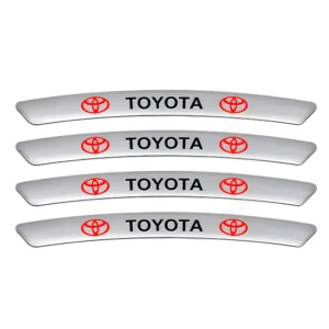 4PCS Reflective Car Wheel Eyebrow Stickers for Toyota Camry, RAV4, Corolla