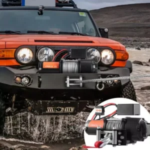 Electric Steel Rope Winch & Wired Remote for ATV SUV Truck