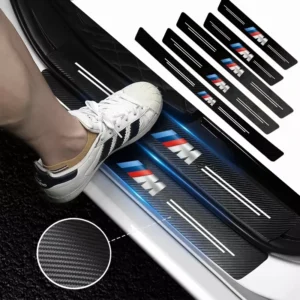 Carbon Fiber Car Door Sill Protector Stickers – Scratch & Wear Resistant