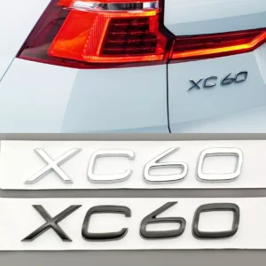 3D ABS Car Styling Stickers XC60 Logo Emblem Rear Trunk Badge Decal