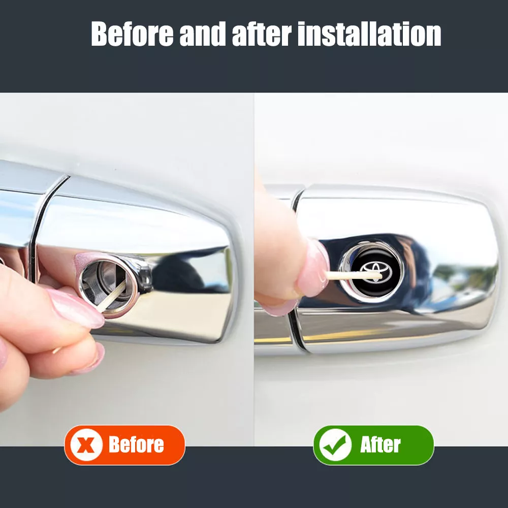 Car Lock Stickers Keyhole Protection for Toyota - Image 5