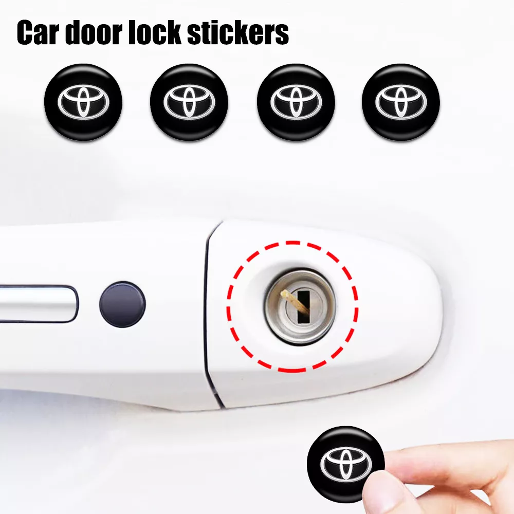 Car Lock Stickers Keyhole Protection for Toyota - Image 2