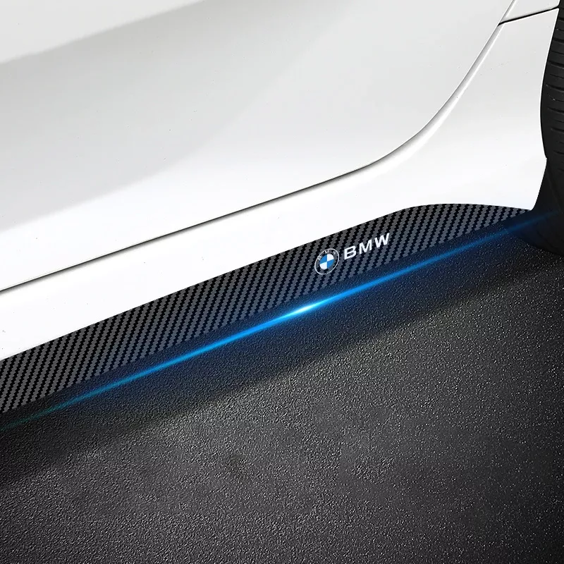 BMW Car Side Skirt Decals – Carbon Fiber Styling Stripes for F10, F30, G20 - Image 3