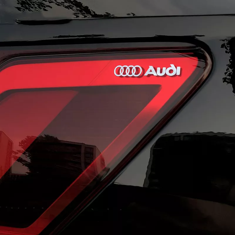 Audi Metal Emblem Decal - Image 5
