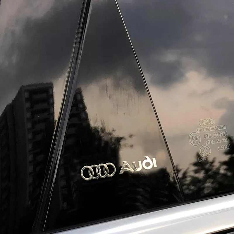 Audi Metal Emblem Decal - Image 4