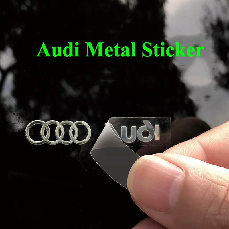 Audi Metal Emblem Decal - Image 6