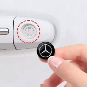 2Pcs Car Lock Keyhole Stickers – Protective Decoration for Mercedes-Benz C-Class