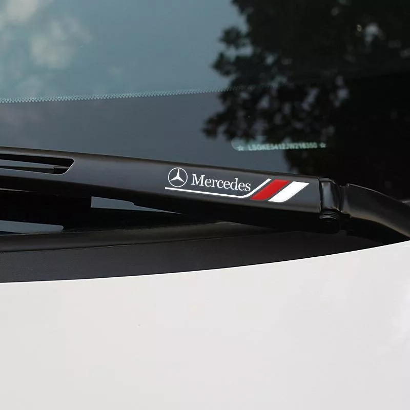 Creative Car Window Wiper Stickers – Auto Decor Decals for Mercedes-Benz, BMW, Audi