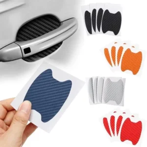 4Pcs/Set Carbon Fiber Car Door Sticker for Toyota - Scratch Resistant Handle Protection