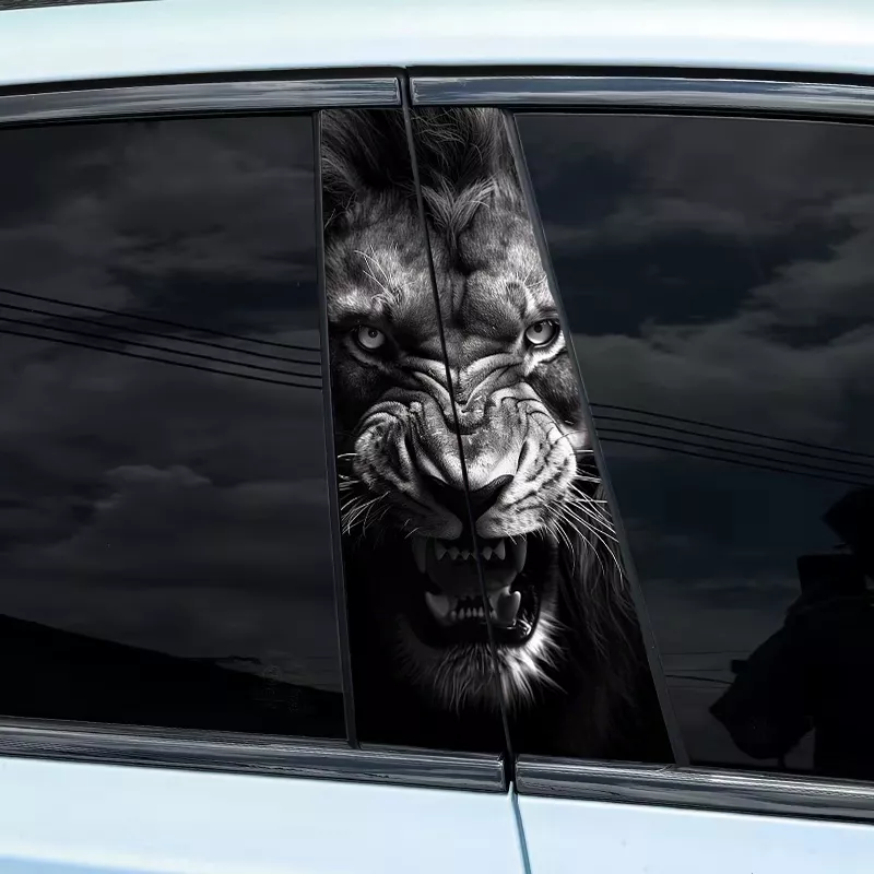 Ferocious Animal Car B-Pillar Stickers – Fits Ford, Toyota, Honda Vehicles - Image 3