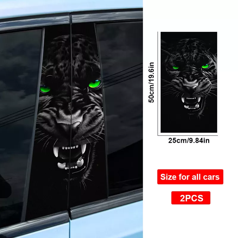 Ferocious Animal Car B-Pillar Stickers – Fits Ford, Toyota, Honda Vehicles - Image 7