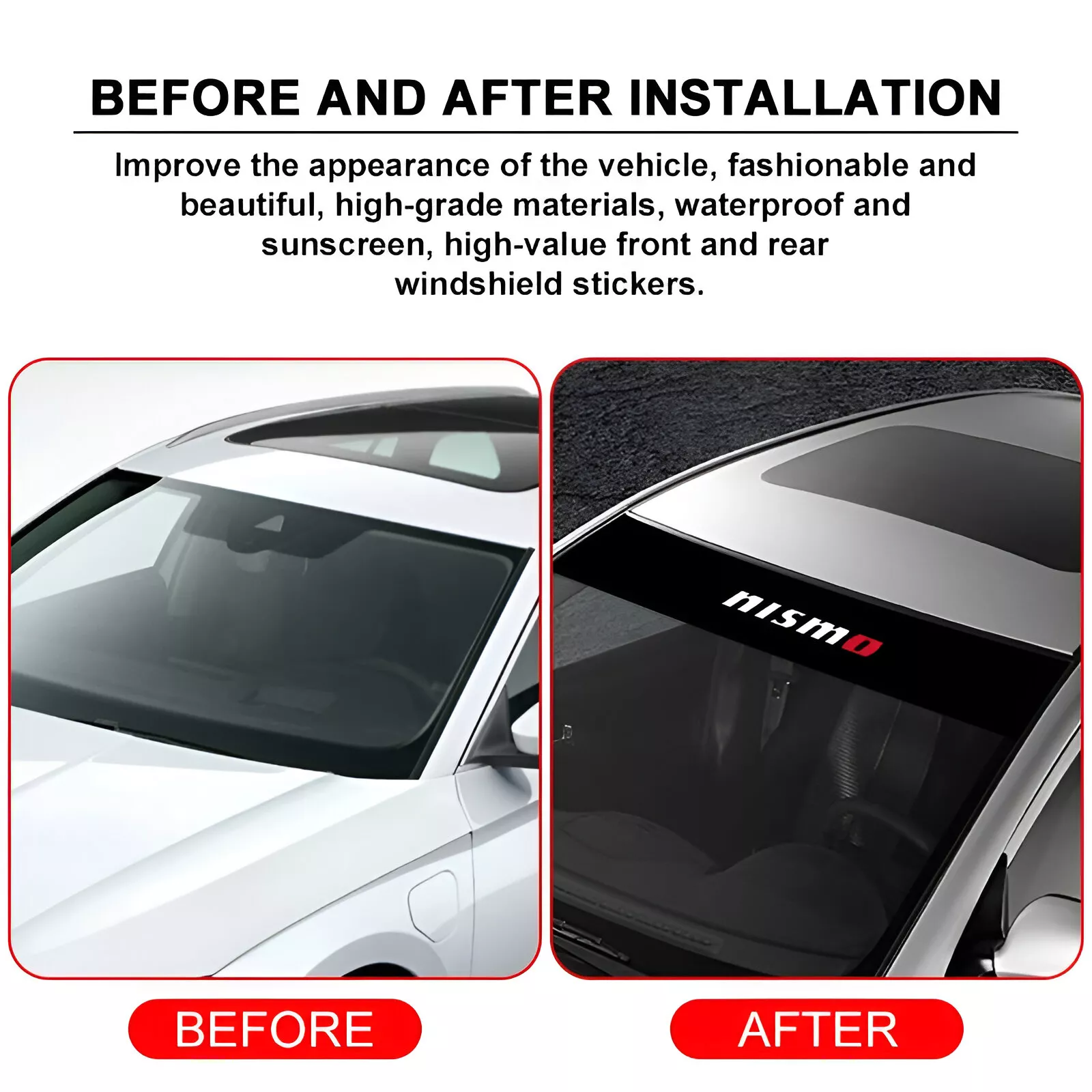 Car Sunshade Sticker for Nissan, Qashqai, GTR - Image 4