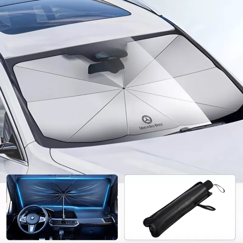 Foldable Windshield Sun Shade for Mercedes-Benz - Image 2