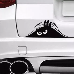 Peeping Door Slit Reflective Sticker for Toyota, Ford, Honda – Scary Red Eyes Decal