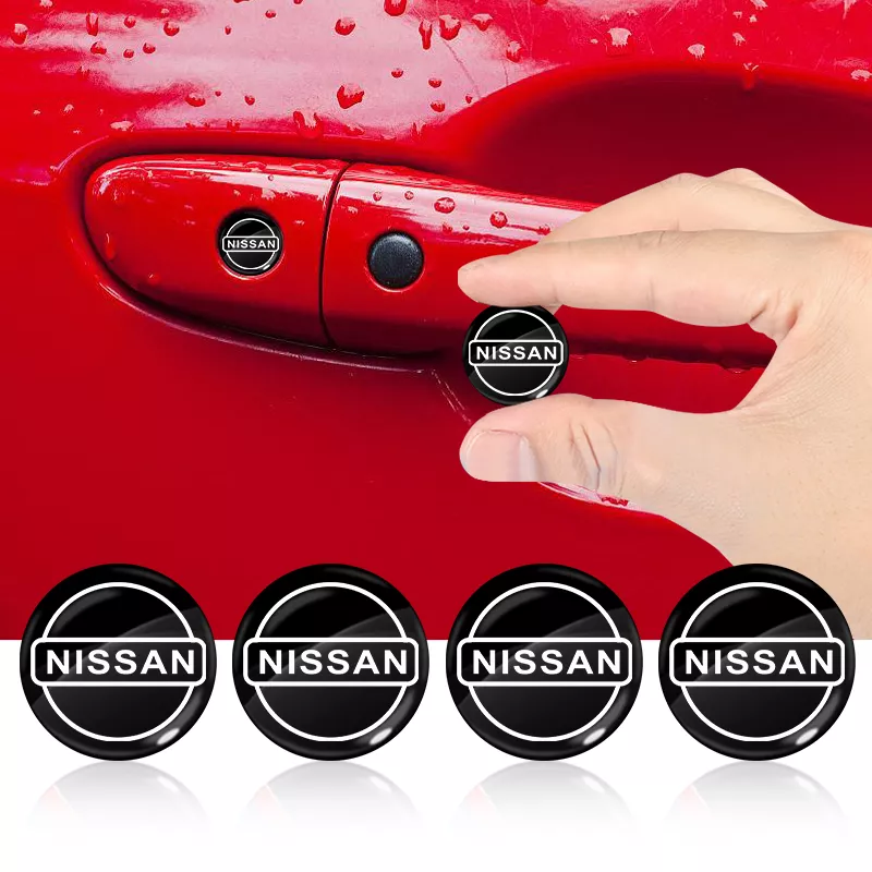 Nissan Car Door Lock Keyhole Stickers - Image 2