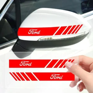 Non-Fading Rear View Mirror Sticker Strips for Ford Focus, Kuga, Fiesta, and More
