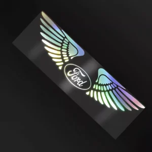 Ford Mustang, F-150, Fiesta Car Logo Laser Wing Reflective Door Decal Sticker