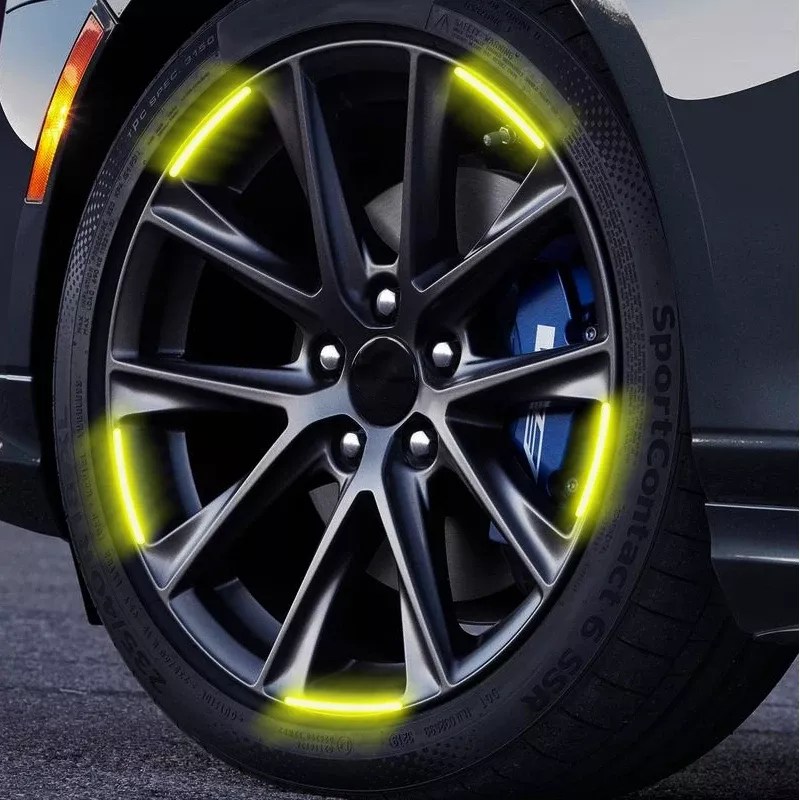 Car Logo Wheel Hub Reflective Tire Rim Sticker for Ford Mustang, Shelby, GT - Image 5
