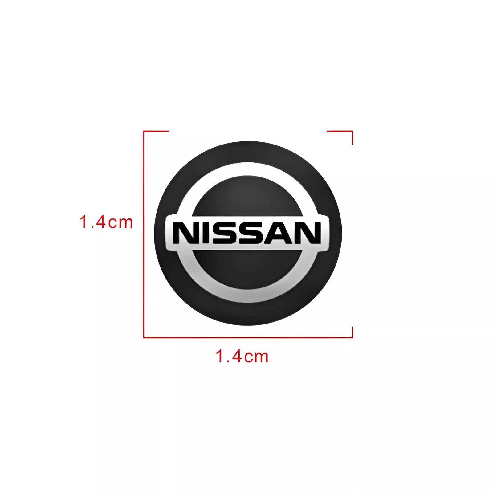 14mm Car Remote Key Sticker Aluminum Emblem Decal for Nissan, Juke, X-Trail - Image 5