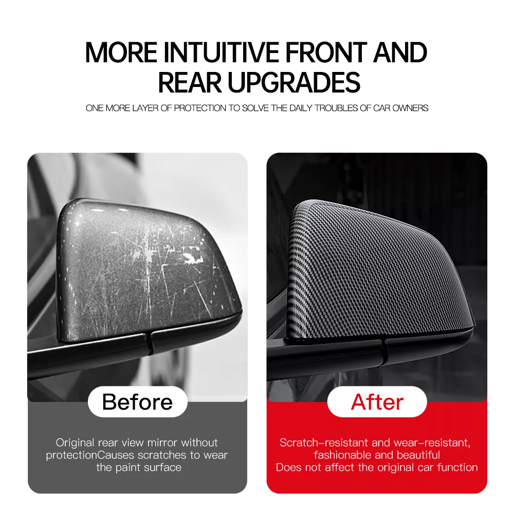 Carbon Fiber Side Door Mirror Cover for Tesla - Image 6