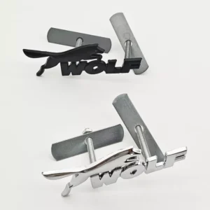 3D Metal Wolf Head Car Front Grill Emblem Badge for Ford F150, Mustang, Fiesta & More