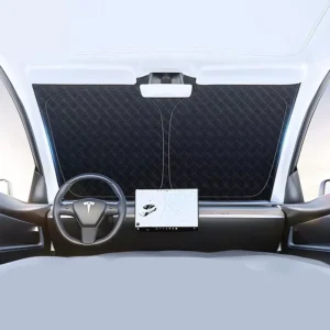 Tesla Model 3/Y Front Window Sun Shade for UV Protection & Cooling