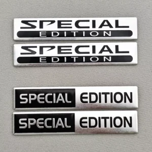 2PCS Special Edition Aluminum Car Emblem Badge Decal