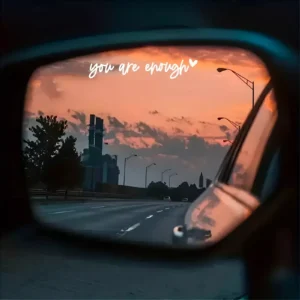 Boost Your Confidence – Motivational Vinyl Decal for Car Rear View Mirror