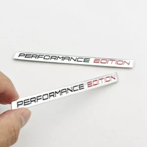 3D Aluminium Chrome Car Badge Performance Edition Emblem for Car & Motorcycle