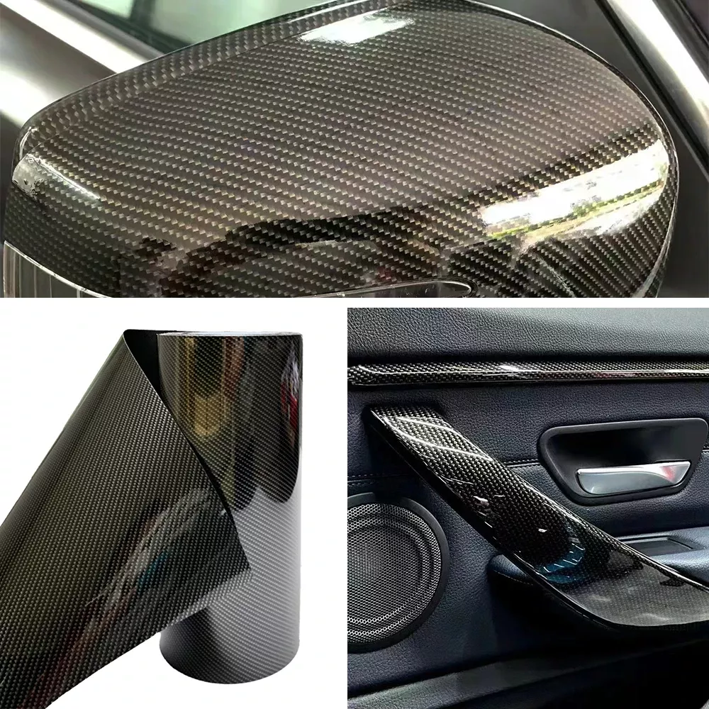 Gloss Carbon Fiber Vinyl Wrap - Image 6