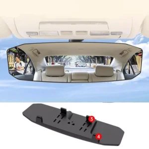 Anti-Glare Wide-Angle Rearview Mirror
