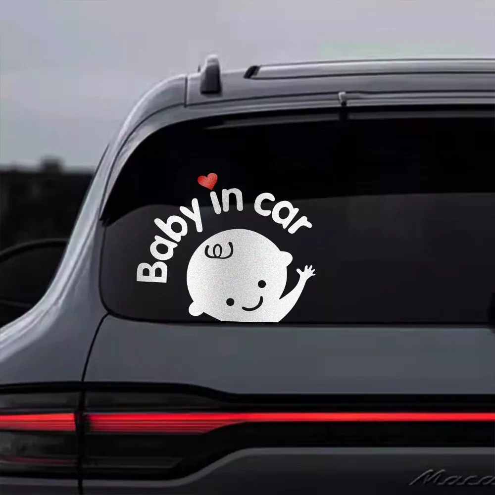 Baby on Board Cartoon Car Sticker - Image 4
