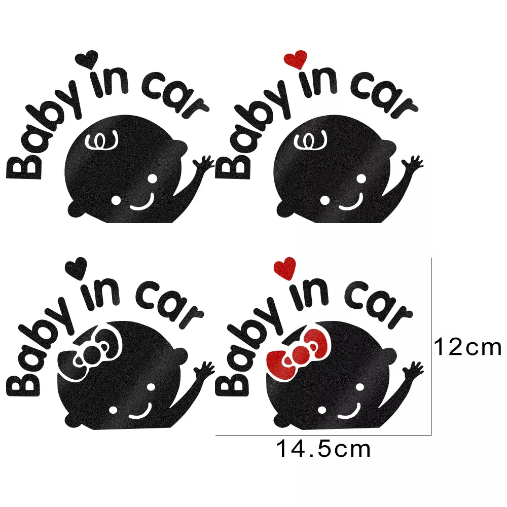 Baby on Board Cartoon Car Sticker - Image 7