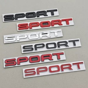 3D Metal Car Sport Logo Badge Emblem Rear Trunk Sticker