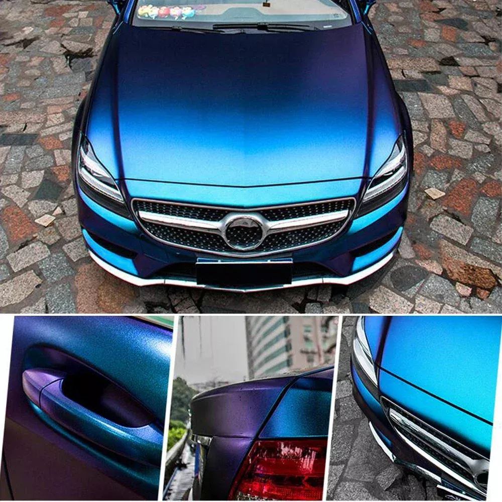 Blue to Purple Chameleon Pearl Vinyl Wrap - Image 3