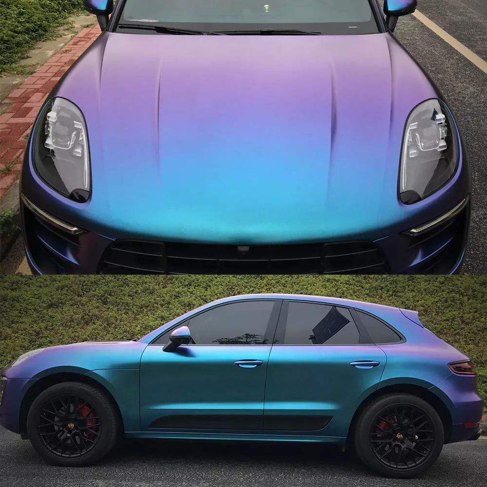 Blue to Purple Chameleon Pearl Vinyl Wrap - Image 5