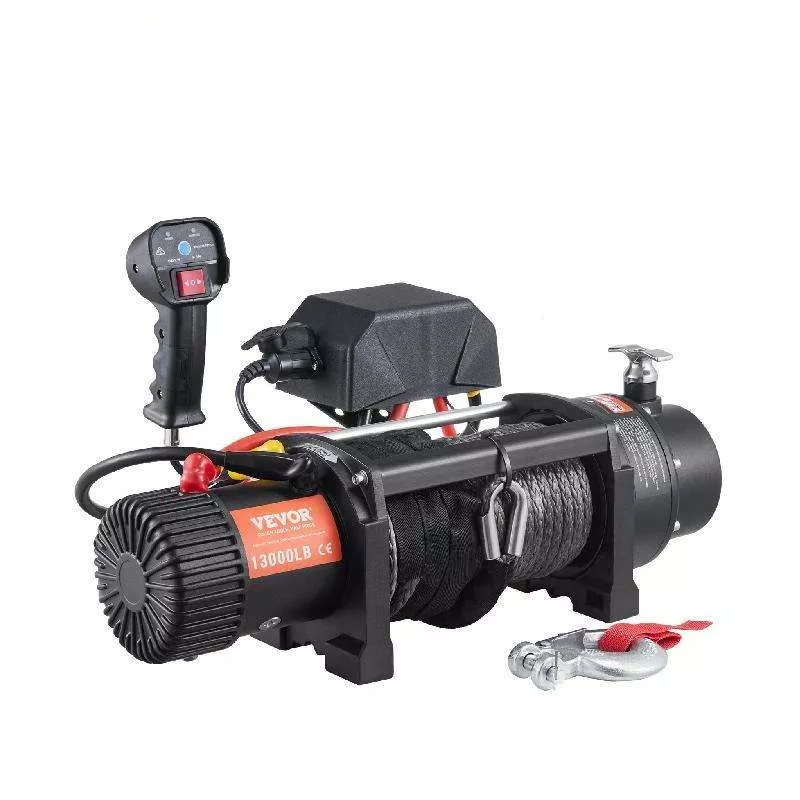 High-Power Off-Road Electric Winch: 8000-13000LBS, Remote Control, Waterproof, for ATV, SUV, Truck