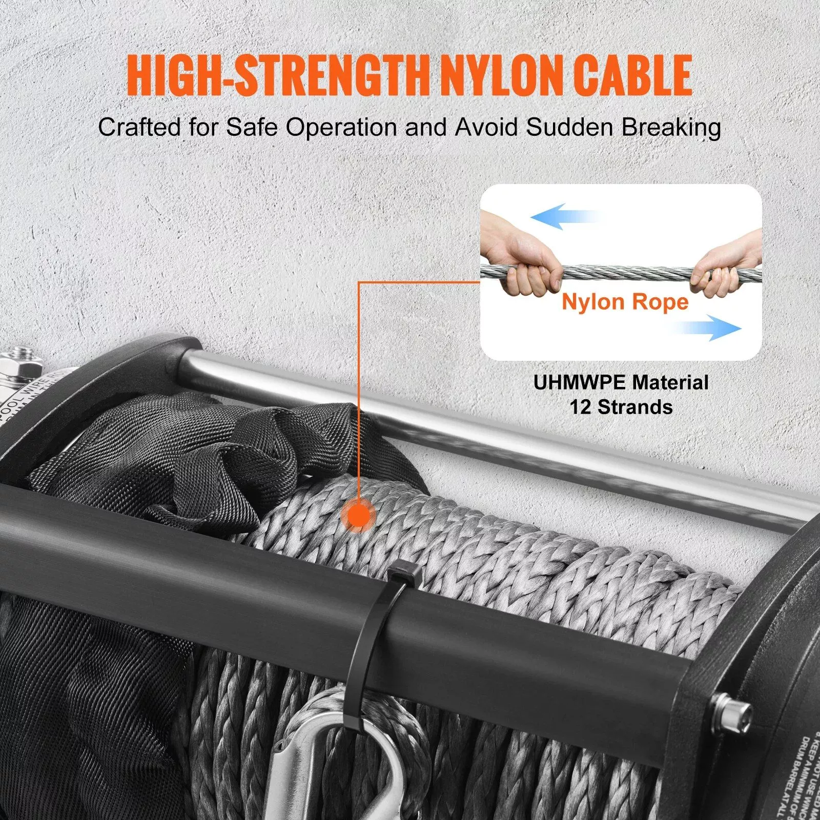 High-Power Off-Road Electric Winch: 8000-13000LBS, Remote Control, Waterproof, for ATV, SUV, Truck - Image 4