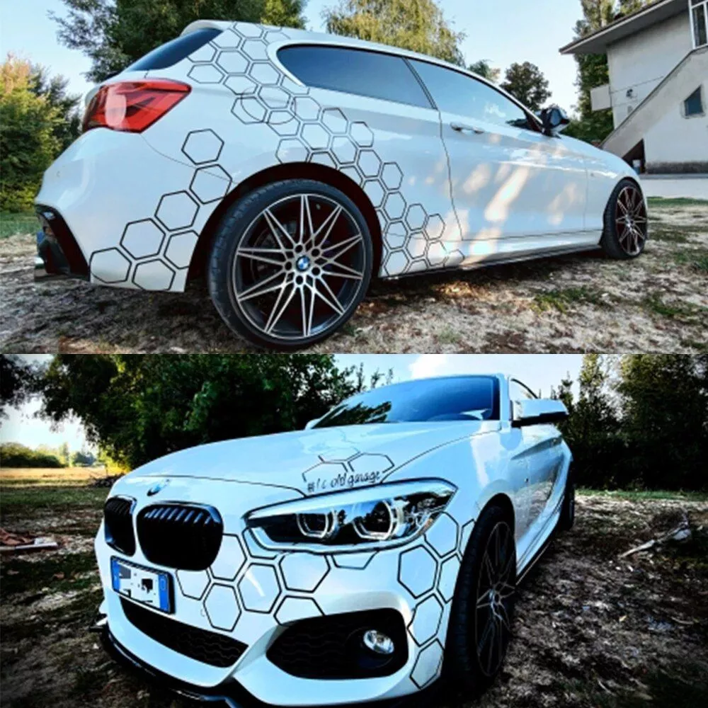 Universal Honeycomb Car Graphics Vinyl Decal Set - Image 4